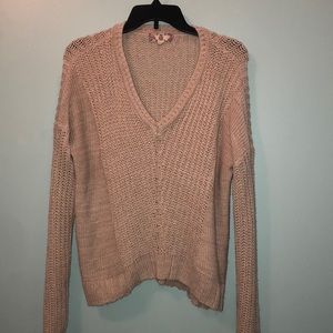 Pink Rose Knit Sweater
